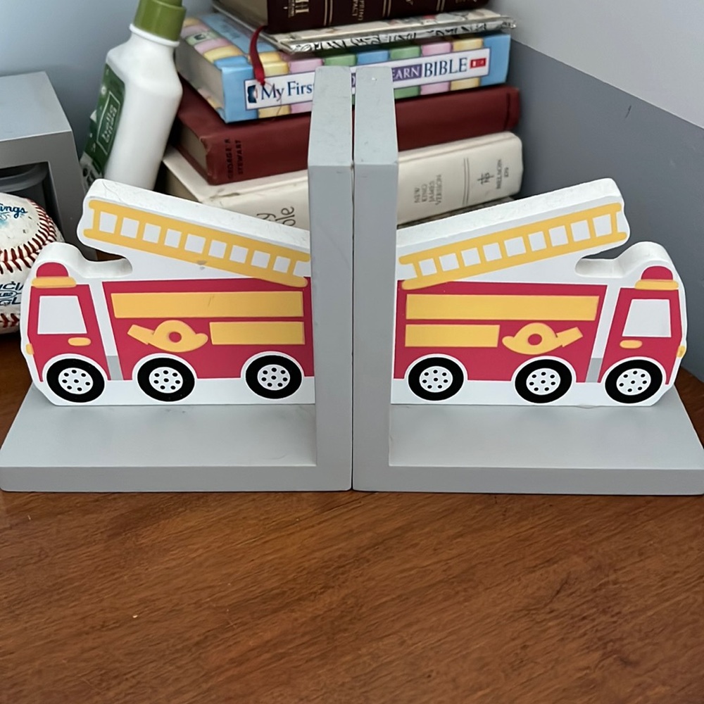 Fire Truck Book Holder